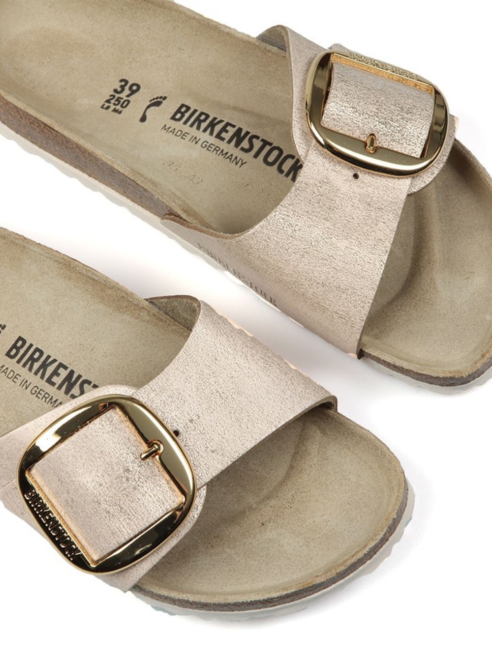 Birkenstock Madrid Big Buckle size 39 rose gold